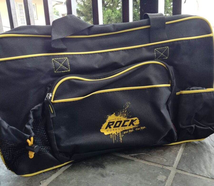 The rock workout outlet bag